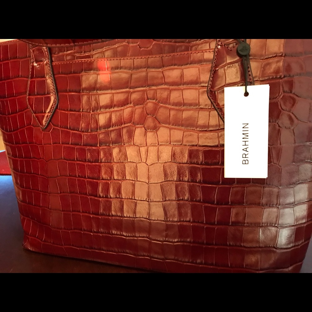Brahmin Athena Cognac Trance